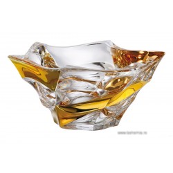 Crystallite bowl - Flamenco Gold - Catalog no 2294