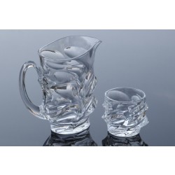 Crystal lemonade glasses and jug set - Calypso Collection