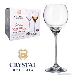 Pahare vin alb/ rose 240 ml Bohemia cristalin- Carduelis- Nr. catalog 3951