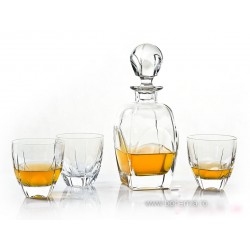 Crystal whisky glasses with bottle set - Symphony - Catalog No 346