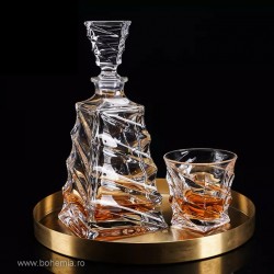 Set pahare de whisky si sticla Bohemia cristalit - Casablanca - Nr catalog 2741 (Default)