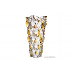 Vaza 30 cm Bohemia cristalit - Samba Gold - Nr catalog 2299 (Vaze)