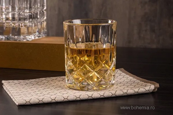 Crystal Bohemia BRIXTON whisky set carafe and tumblers decor 11038