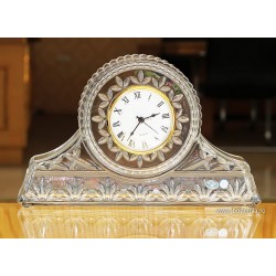 Ceas foarte mare 37 cm din cristal  de Bohemia - Nr catalog 214