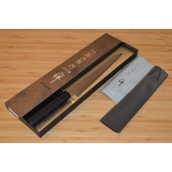 Cutit Profesional pentru paine, Tojiro Zen Black FD-1559, 240 mm - Nr catalog 2677 (Cutite profesionale japoneze)