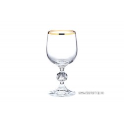 Pahare vin alb 190 ml Bohemia cristalin Claudia Gold - Nr. catalog 3820