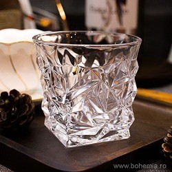 Pahare whisky 350 ml din cristal de Bohemia - Glacier - Nr. catalog 737