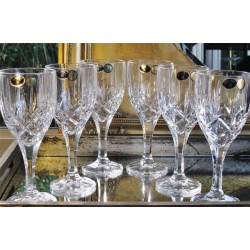 Pahare vin alb/rosu 240 ml din cristal de Bohemia - Sheffield - Nr catalog 812