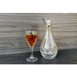 Set pahare de vin si decantor din cristal de Bohemia - Sheffield - Nr catalog 3563 (Pahare cu sticla)