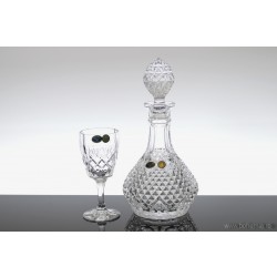 Set sticla si pahare pentru vin din cristal de Bohemia - Angela - Nr catalog 1879 (Pahare cu sticla)