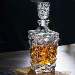 Sticla de whisky 900 ml din cristal de Bohemia - Glacier - Nr. catalog 732