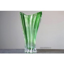 Vaza Bohemia cristalit 32 cm - Venus Verde - Nr catalog 2002 (Vaze)