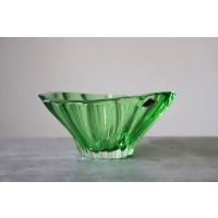 Fructiera 22 cm Bohemia Cristalin - Venus Plantica Verde - Nr catalog 3009