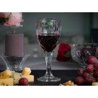 Pahare vin rosu 330 ml din cristal de Bohemia - Sheffield - Nr catalog  813