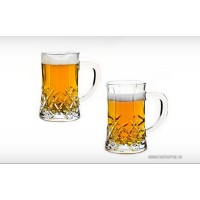 Set 2 halbe de bere din cristal de Bohemia - Sheffield - Nr catalog 2933